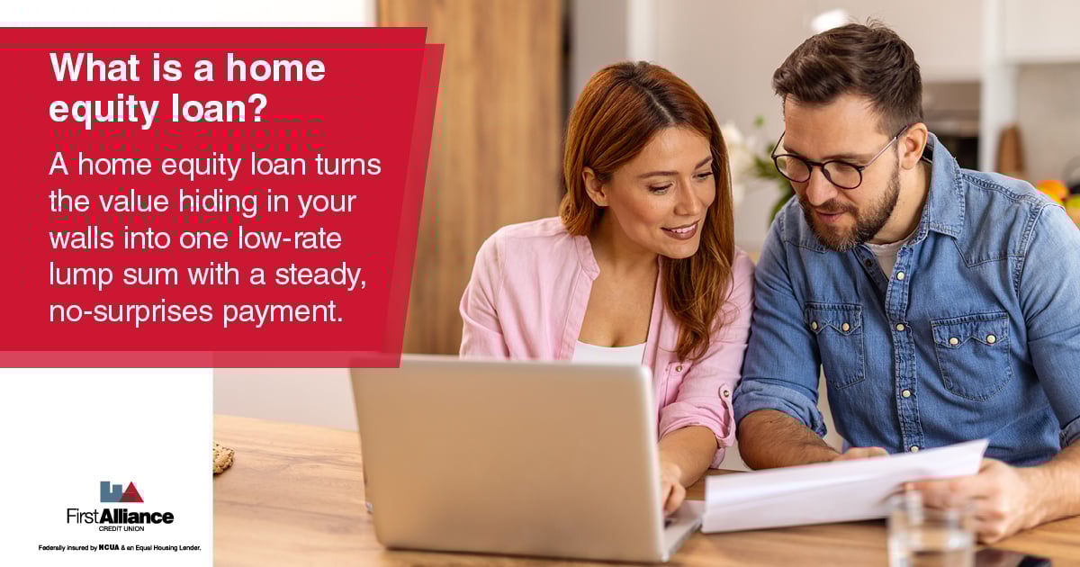 Home Equity - A couple looking at their finances