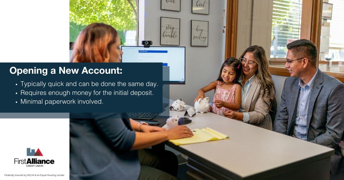 How Long Does Switching Banks Take - family opening an account
