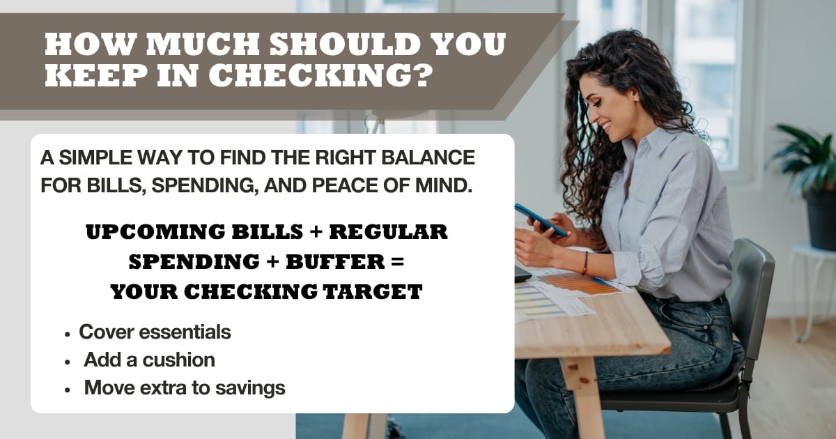how much money should you keep in checking
