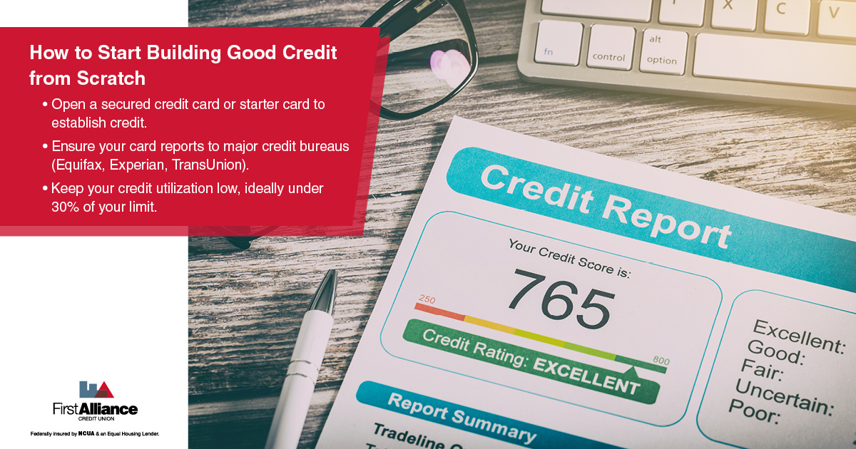 How to Build Good Credit from Scratch - a credit report