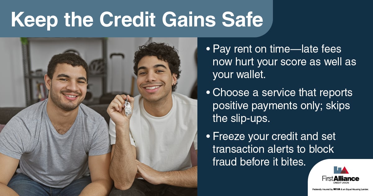 Build Credit Rent - keep the credit gains