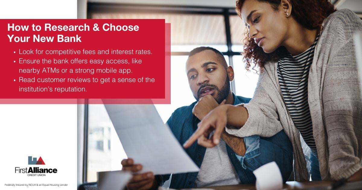 How to Change Banks - couple doing research on banks near me