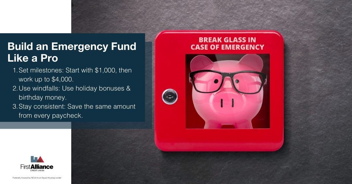How to Save Money- a piggy bank in an case