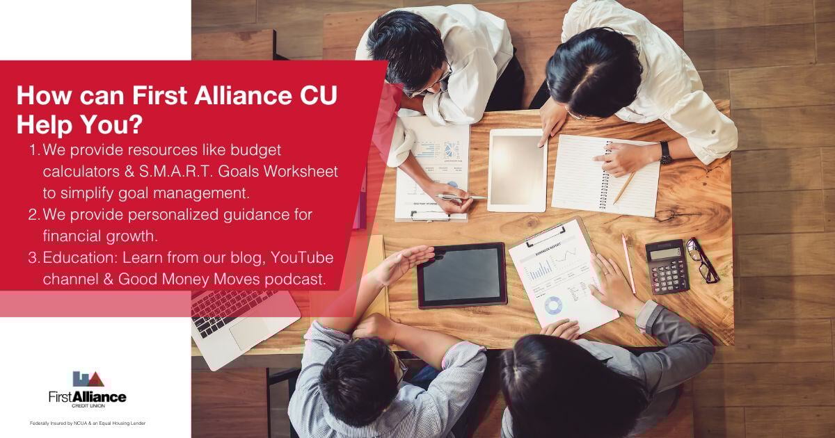 How to Set Goals - First Alliance helping