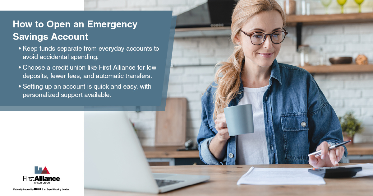 How to start an Emergency fund - a woman drinking coffee &amp; budgeting