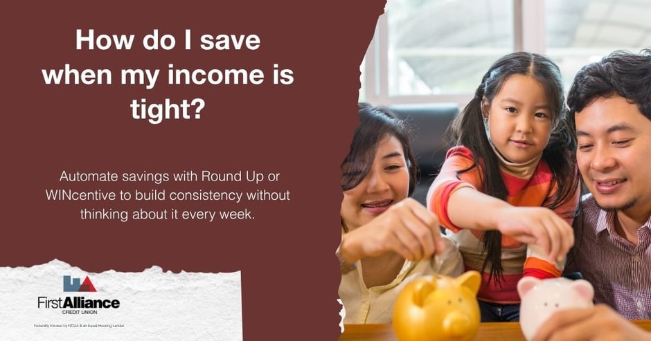 Paycheck - How do I save when my income is tight