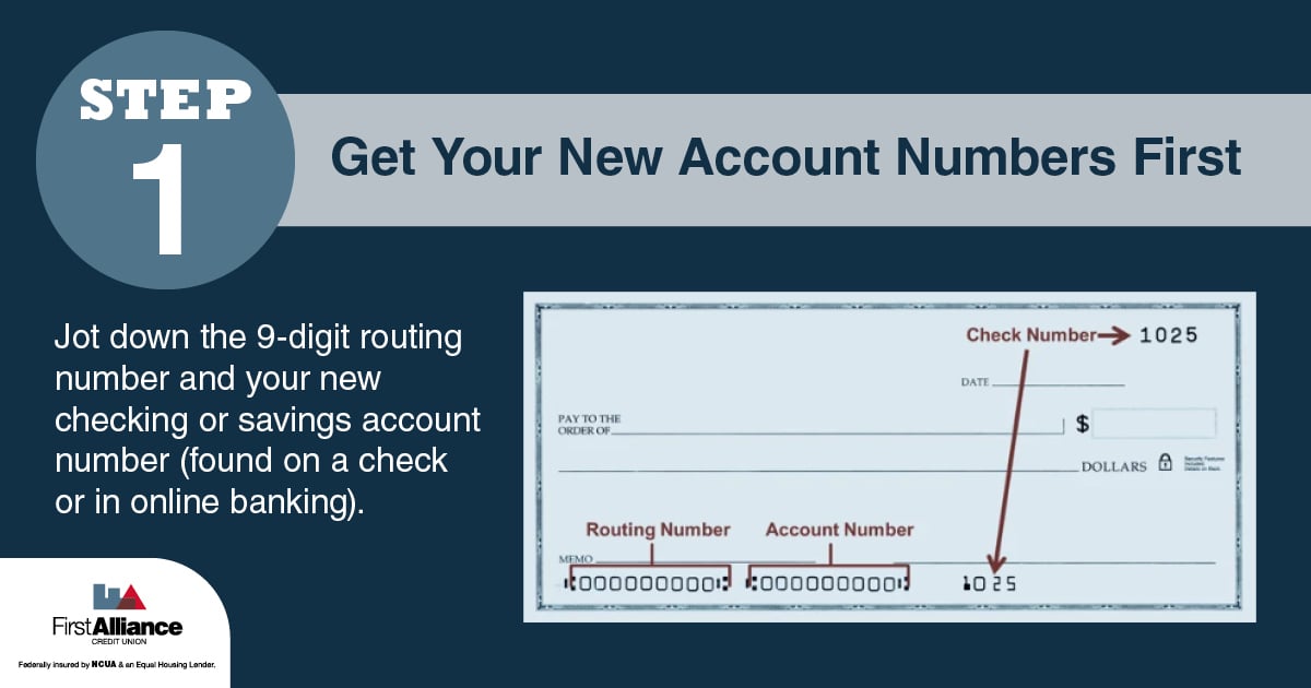 Switch Direct Deposit - New Account