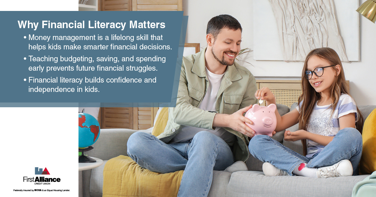 Teach kids about money - a father teaching Financial Literacy