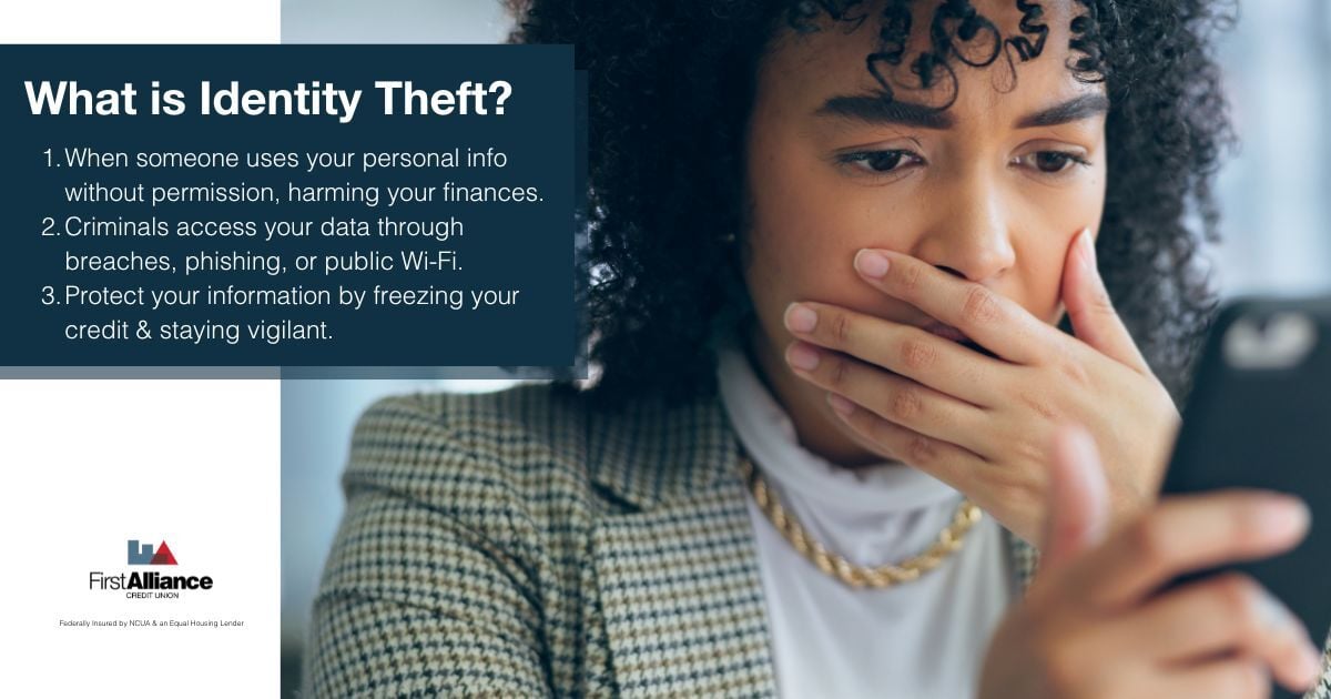 Identity Theft - a lady is stressed