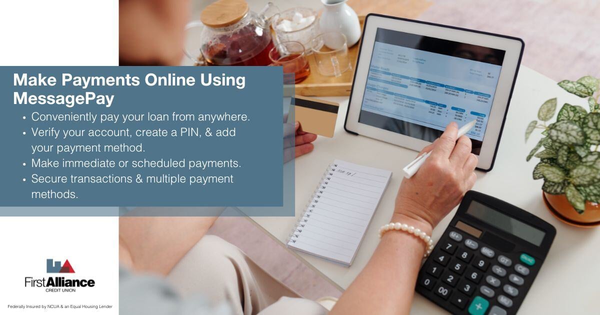 Loan Payment Options at first Alliance Credit Union - an Advisor talking to a customer (1)