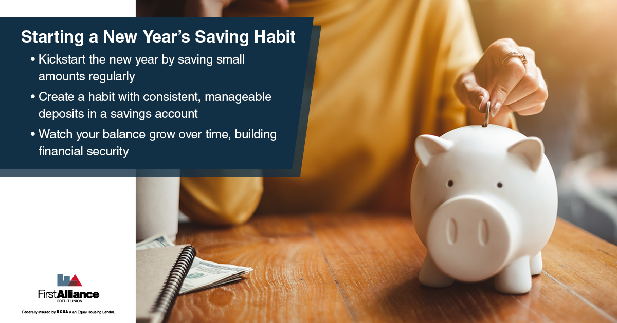 New Years Superstitions - a woman putting money in a piggy bank