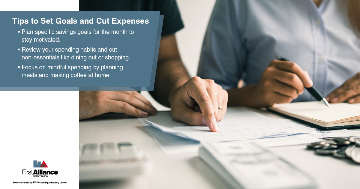 No Spend November - a couple setting a budget