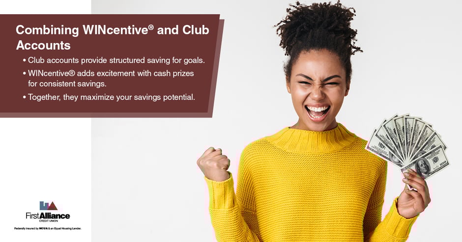 Save Smarter - Why WINcentive - A woman excited about winning money