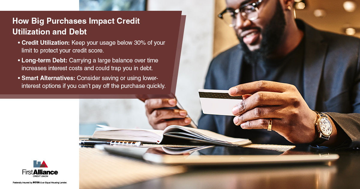 Should You Use Your Credit Card for Big Purchases - a person checking his credit card account