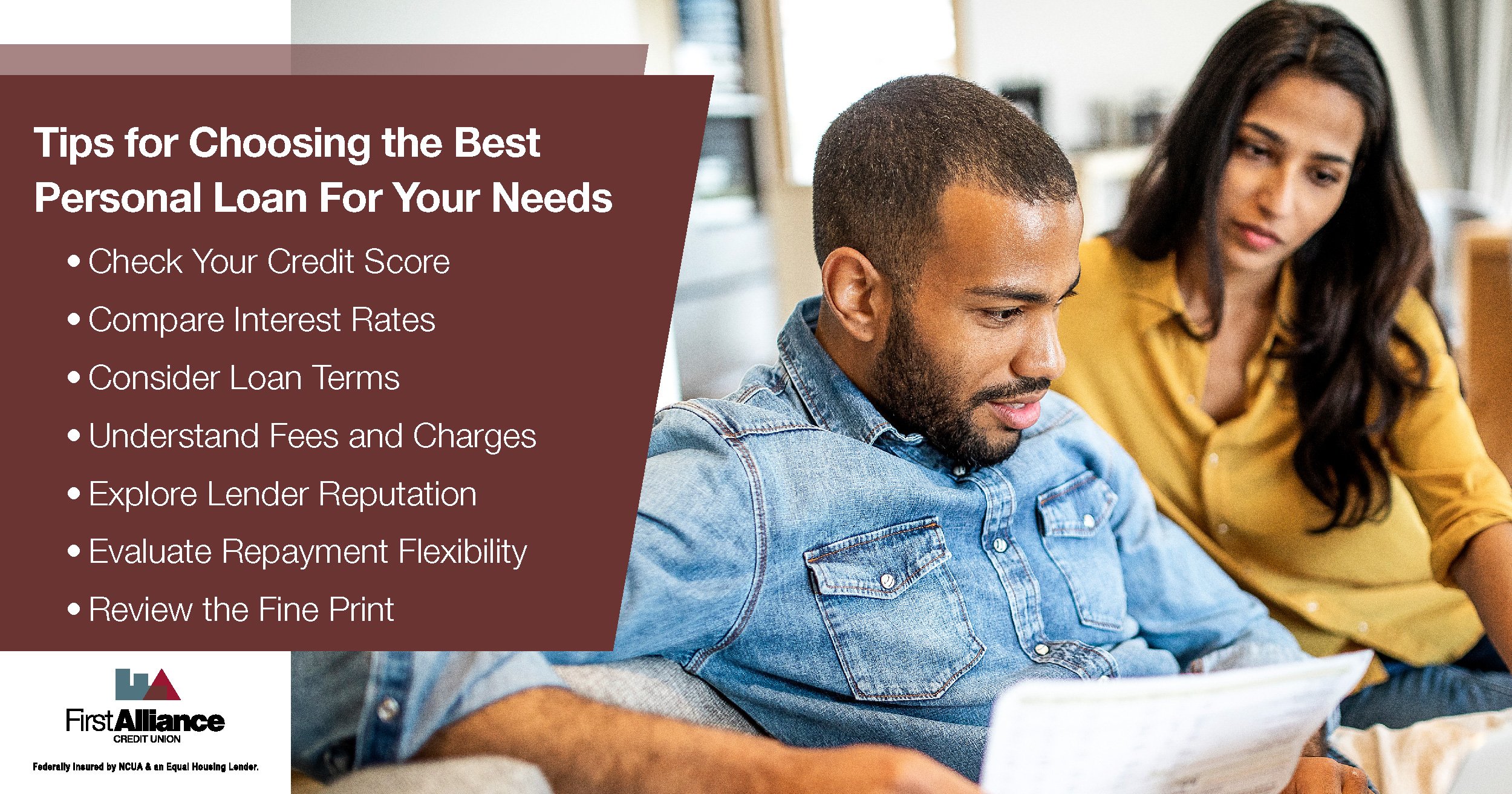 Tips for Choosing the Best Personal Loan For Your Needs, first alliance credit union