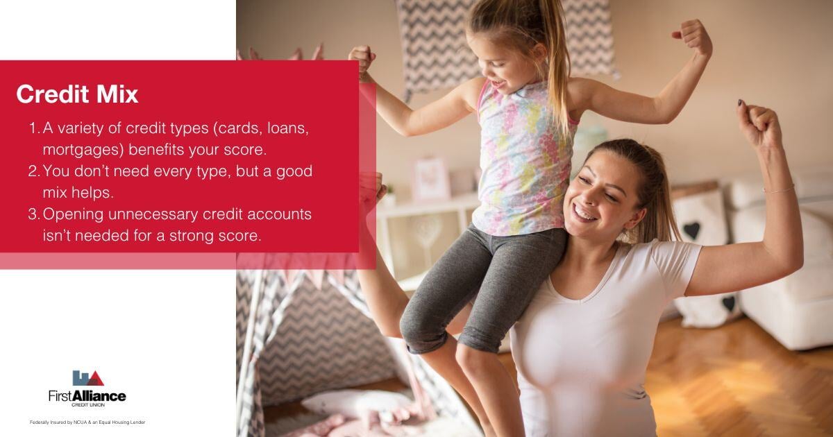 Manage Your Credit Score - a mother holding her daughter