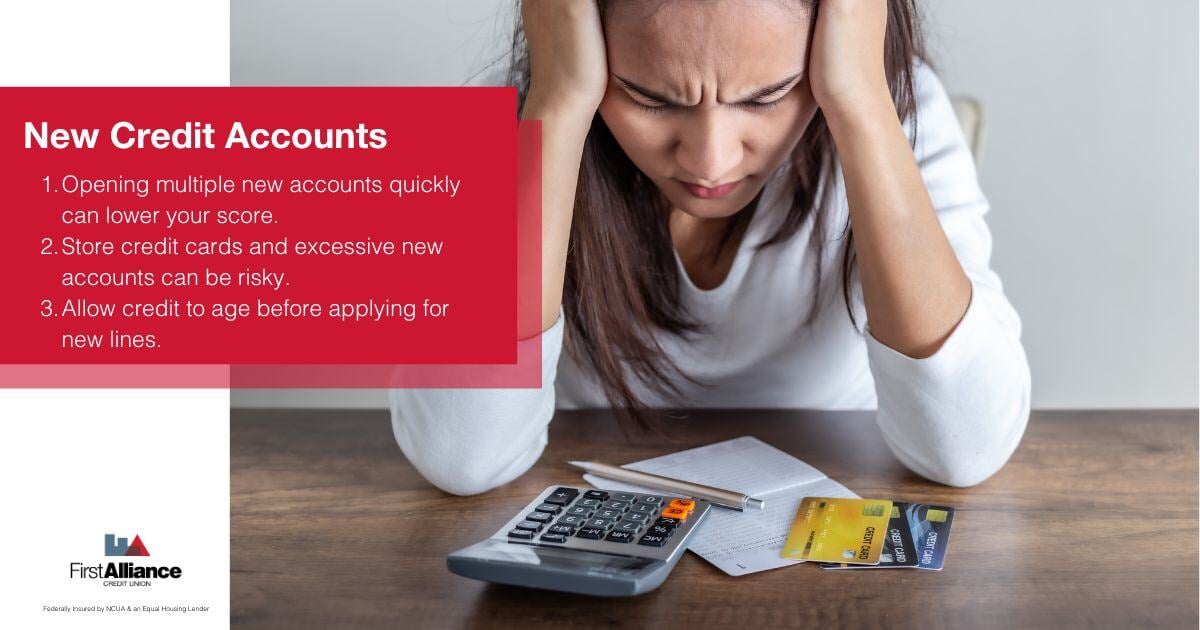 Manage Your Credit Score - a woman stressed over credit card debt