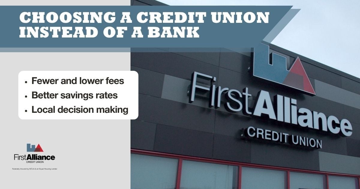 list of why people choose a credit union over a bank