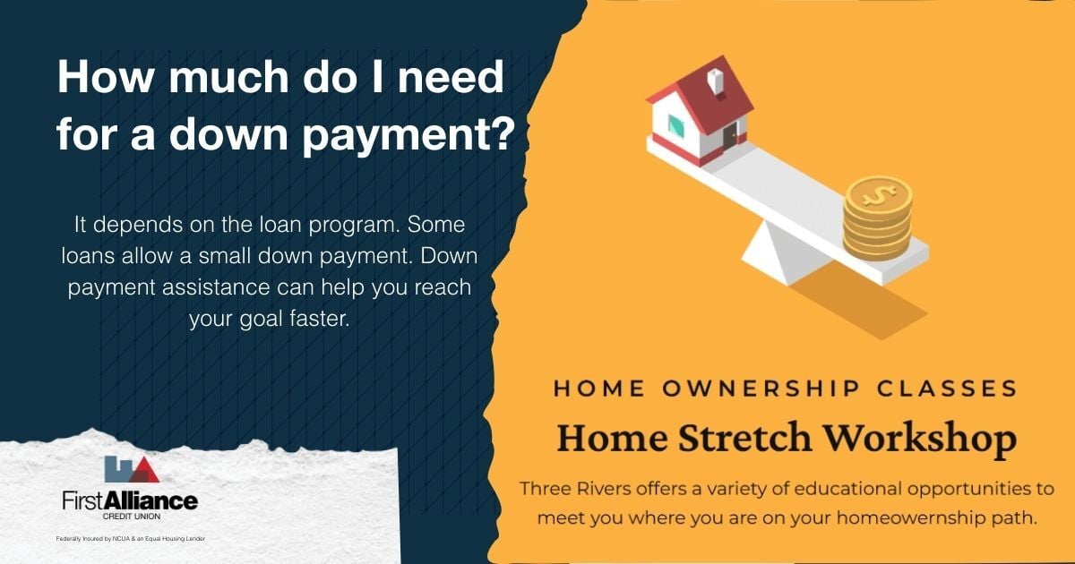 Three Rivers Community - down payment