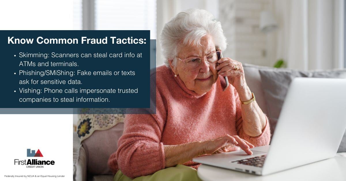 Tips to Stay Safe While Online Shopping - an elderly woman making a phone call