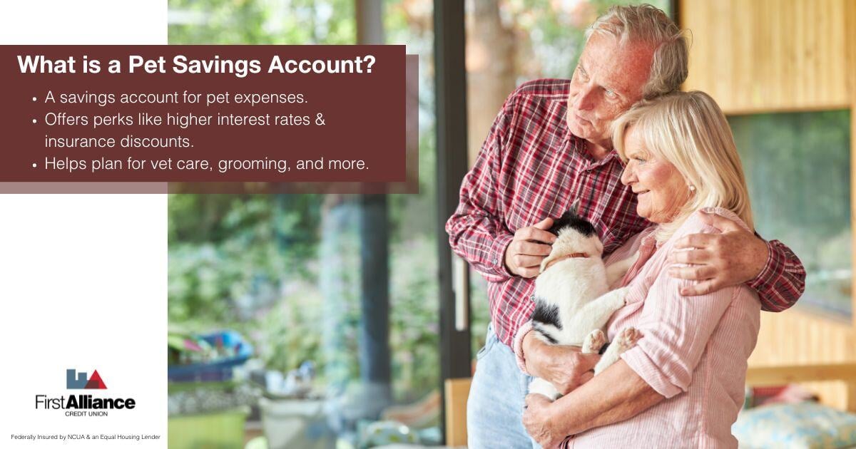 Using a Pet Savings Account - Older couple holding a cat