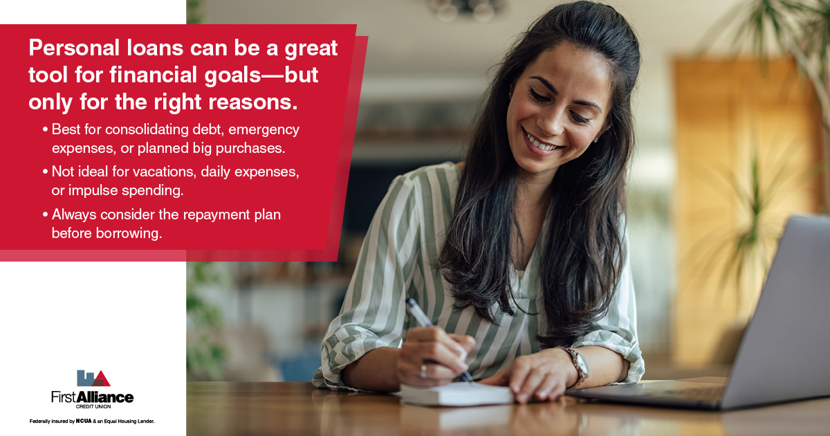 Personal Loan - a woman getting a loan