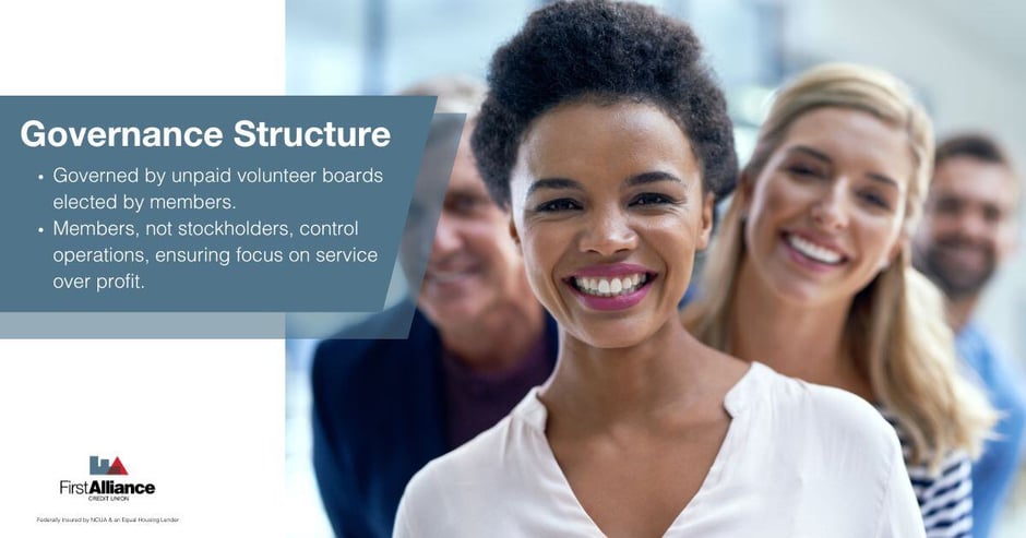 Credit Union Different From a Bank - members on the board