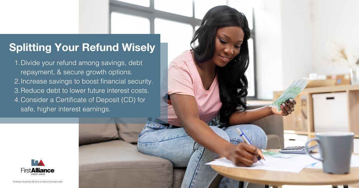 Tax Refund Money- a woman budgeting money