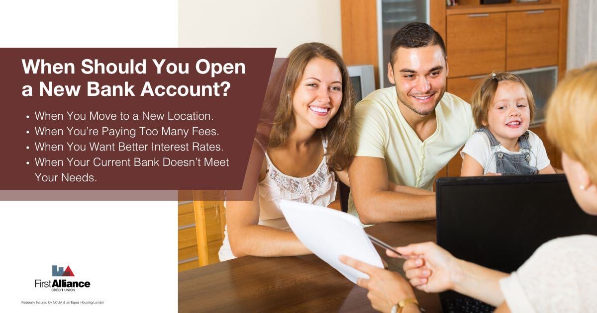 When Should You Open a New Bank Account - a family asking questions