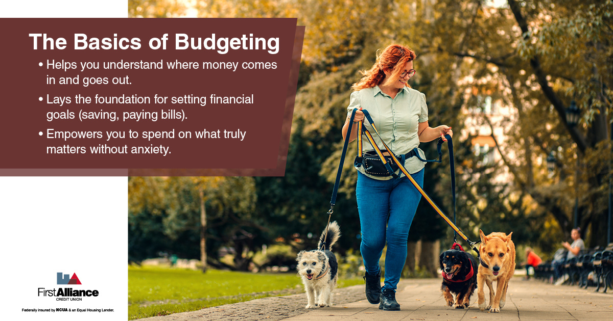 need a budget - a dogwalker