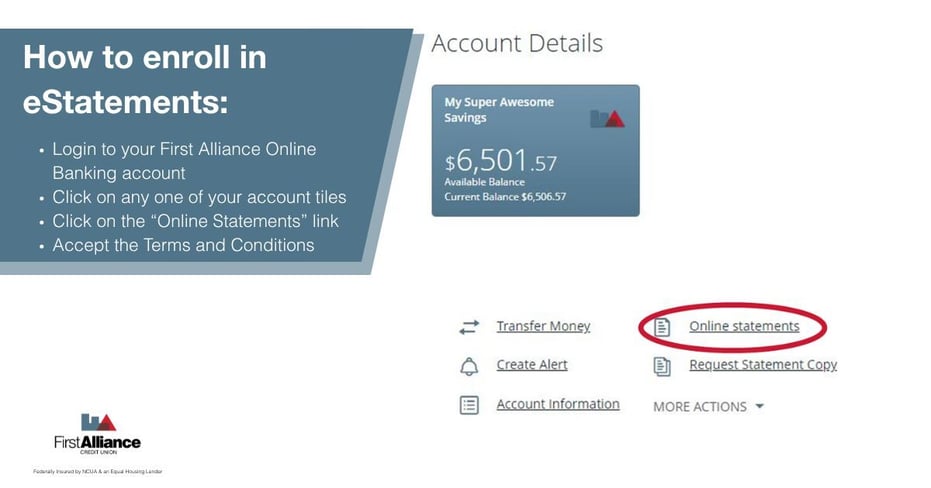 estatement guide - How to enroll