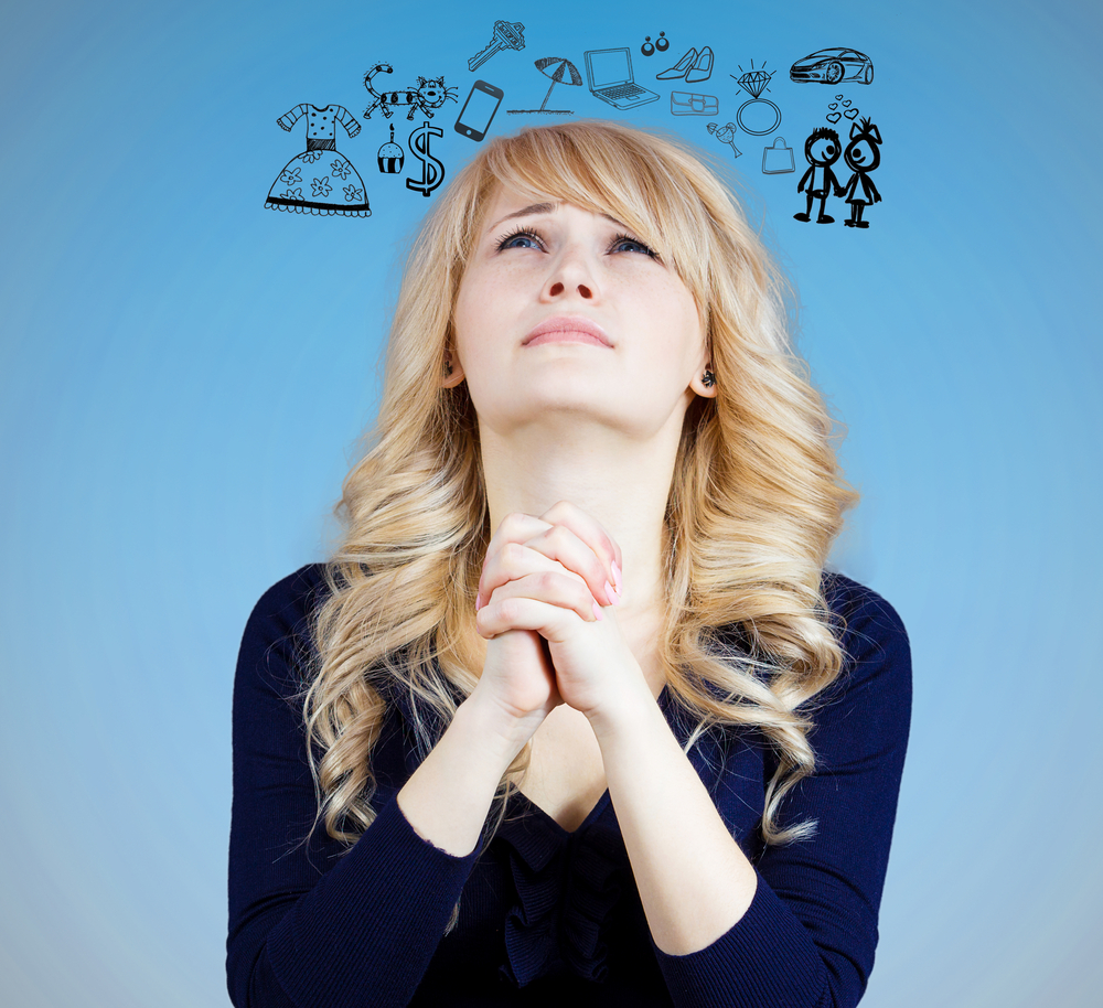 Woman concerned about debts