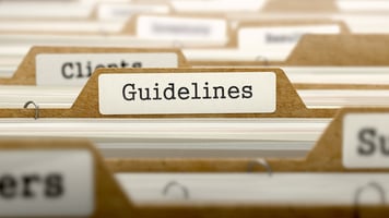 Guidelines label on folder