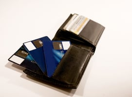 Leather Waller with Credit Cards 