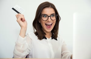Excited woman | First Alliance Credit Union