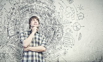 Man with a lot of ideas. 