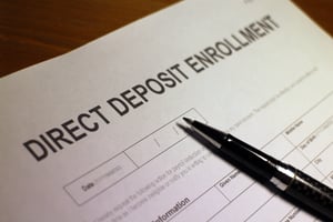 Direct deposit enrollment