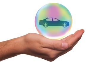 car in bubble | First Alliance Credit Union 