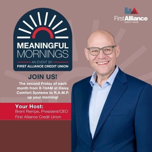 Meaningful Mornings Host, Brent Rempe of First Alliance Credit Union (1)