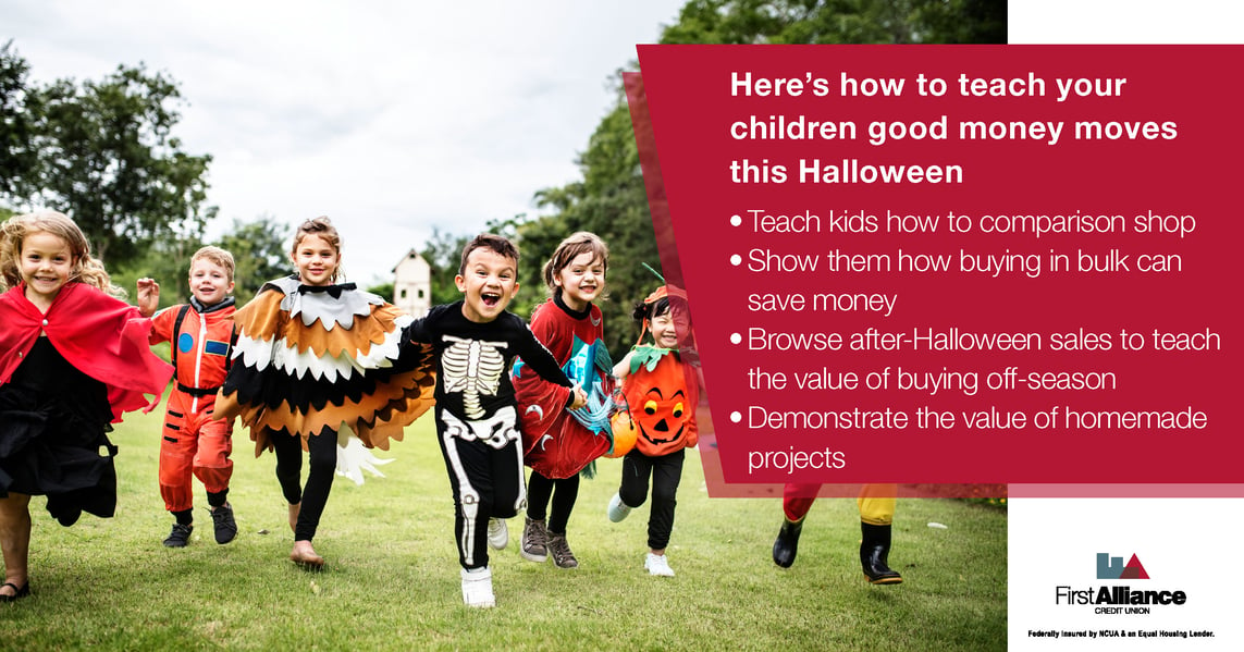 Teach children money at Halloween