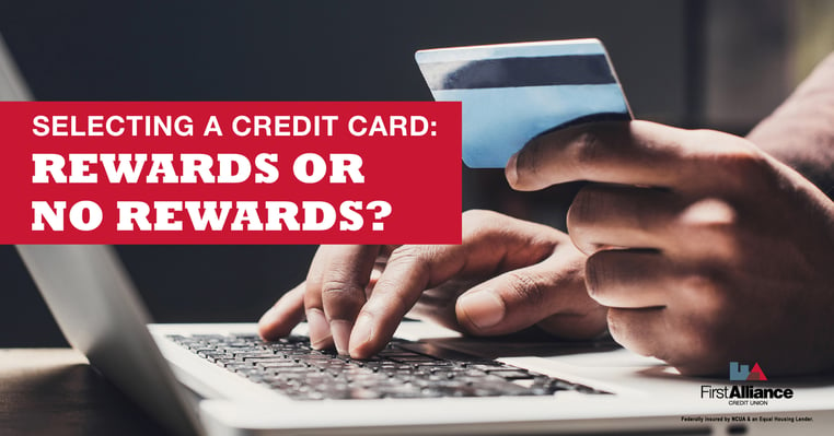 rewards credit card or no rewards