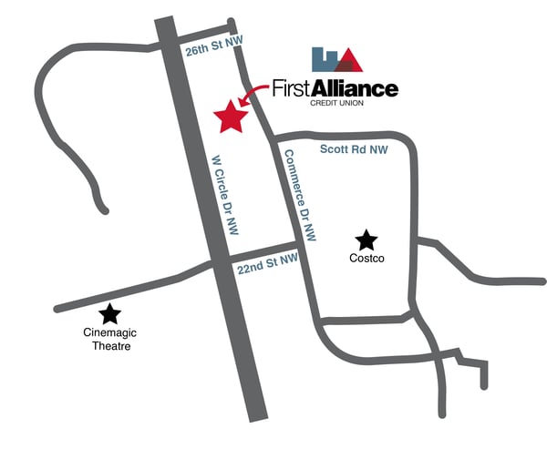 First Alliance Credit Union NW Branch Location 2019