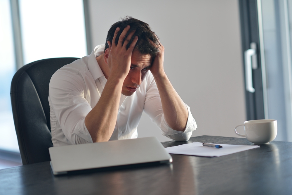 man stressed because he has no money due to covid first alliance credit union