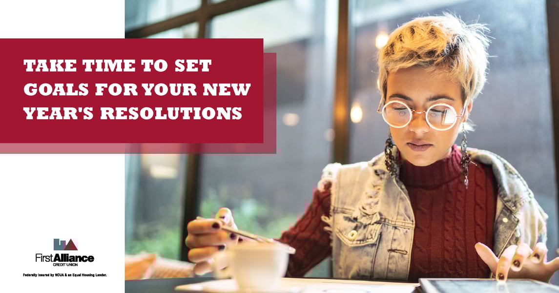 Set goals for new year's resolutions