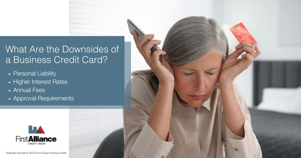 Understanding Business Credit Cards - woman having a business card headache