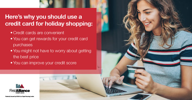 use credit cards for holiday shopping