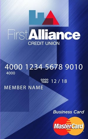 first alliance business credit card