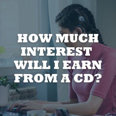 CD promo - how much interest will I earn from a cd