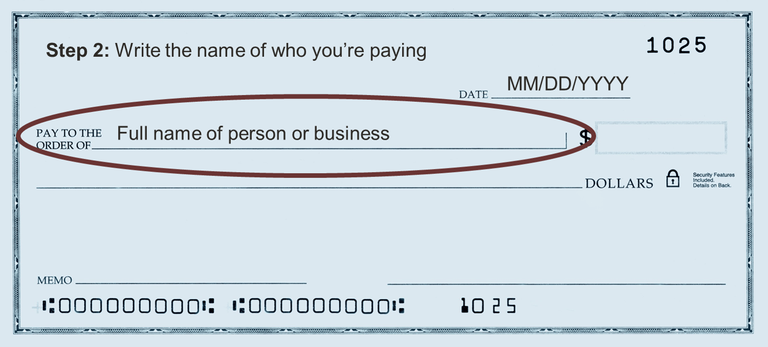 How to Write a Check