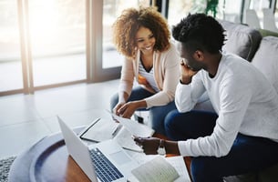 Couple looking at CD plans